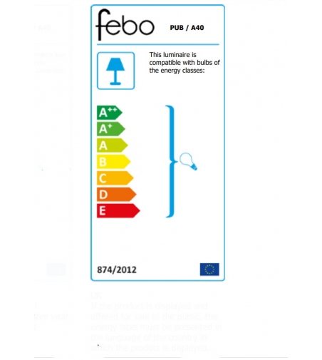 Applique Da Esterno Pub A40 - Febo Irilux