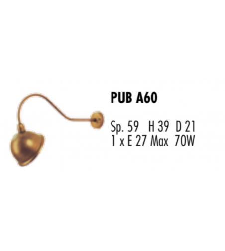 Pub A60 Outdoor Wall Lamp - Febo Irilux