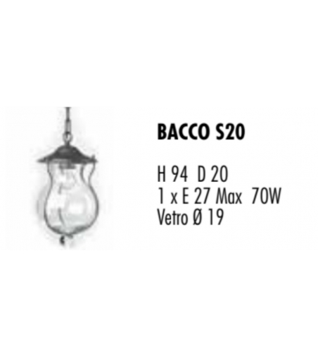 Lámpara De Suspensión Para Exteriores Bacco S20 - Febo Irilux