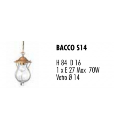 Lampe À Suspension D'Extérieur Bacco S14 - Febo Irilux 2
