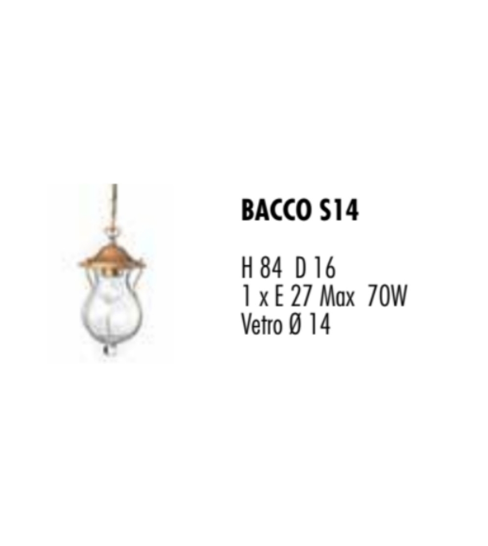 Lampe À Suspension D'Extérieur Bacco...