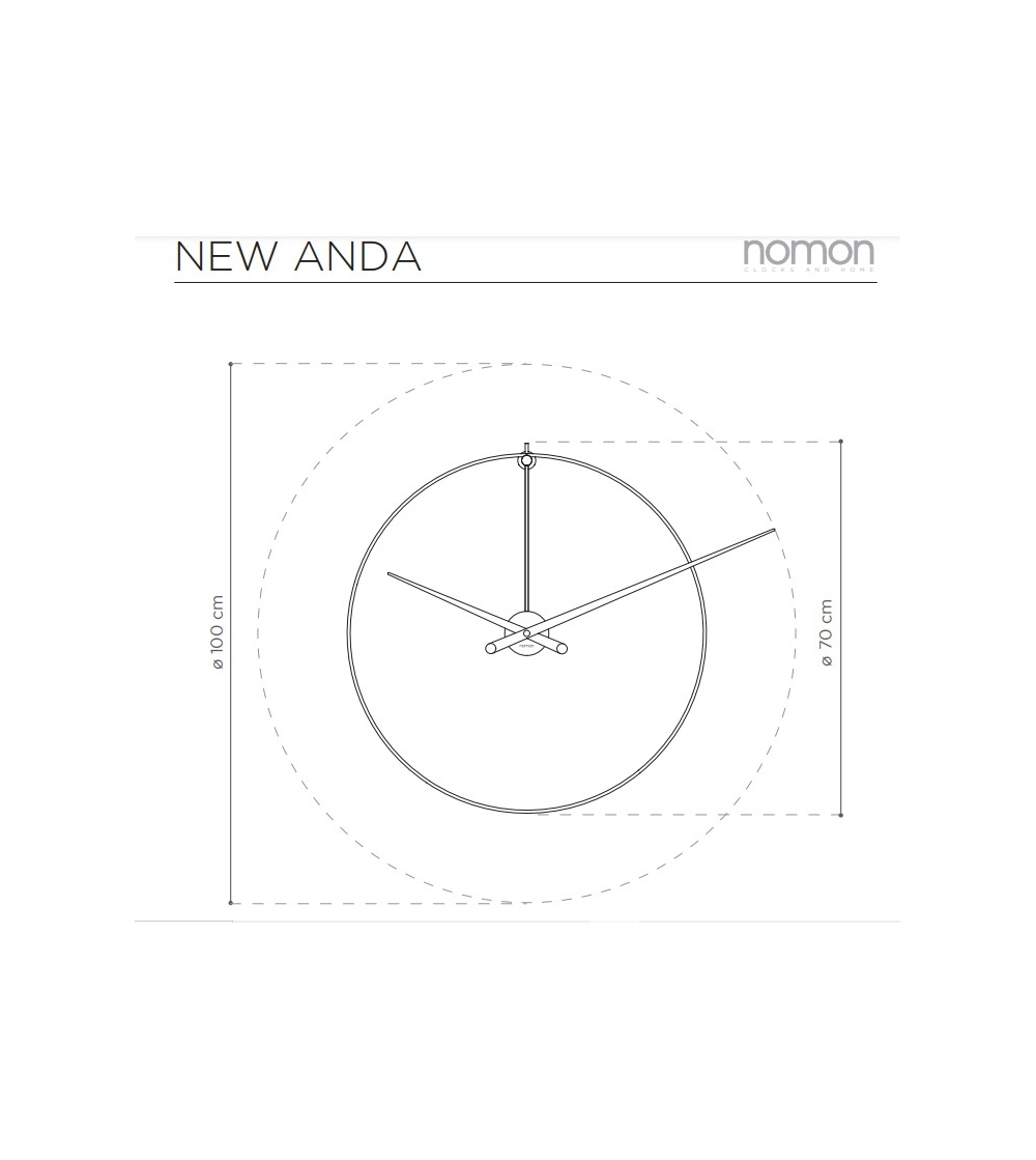 Orologio da parete New Anda Nomon