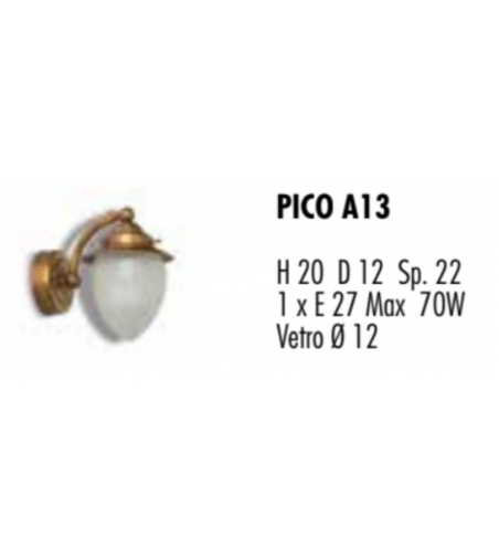 Pico A13 Outdoor Wall Lamp - Febo Irilux