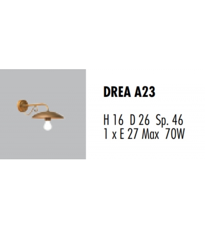 Applique Da Esterno Drea A23 - Febo Irilux 2