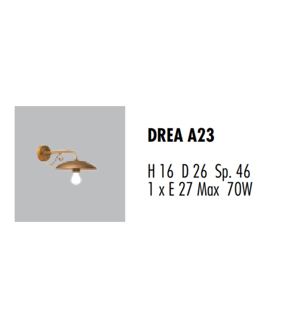 Drea A23 Außenwandleuchte - Febo Irilux