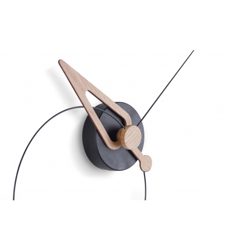 Nomon - Pico Oak And Black PICNR Wall Clock
