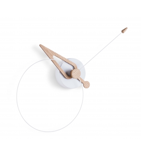 Nomon - Pico Oak And White PICBR Wall Clock