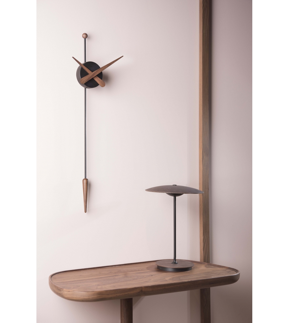 Horloge Murale Punta Noir Et Noyer -...