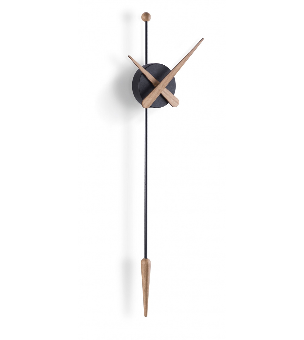 Nomon - Wall Clock Punta Black And Oak