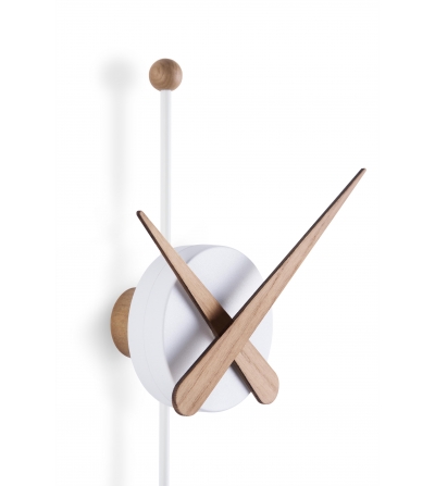 Nomon - Wall Clock Punta White And Oak 2