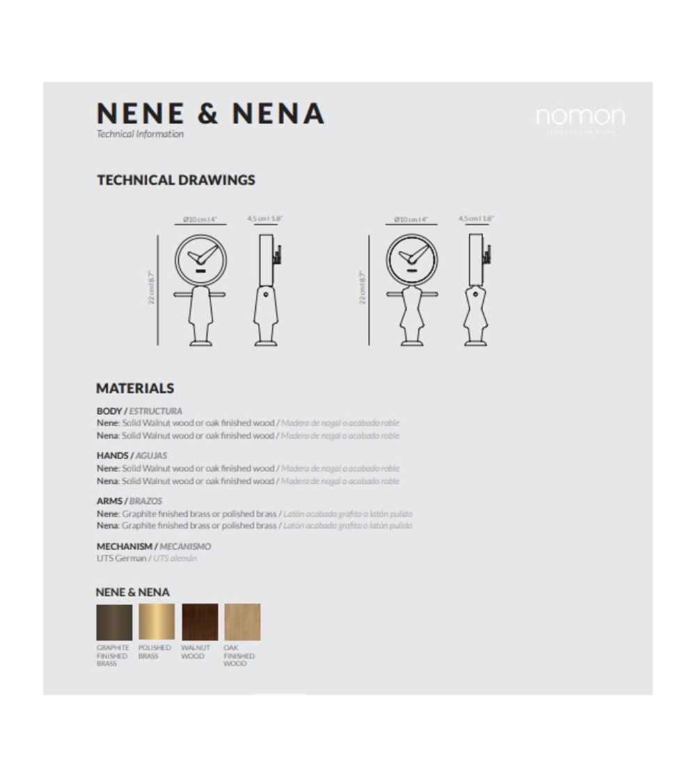 Orologio Da Tavolo Nena - Nomon