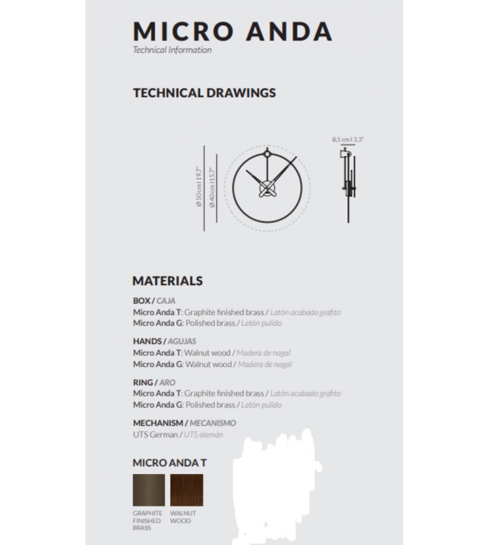 Nomon - Micro Anda T Wall Clock