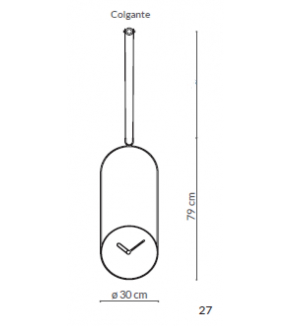 Horloge Murale Colgante Noyer - Nomon