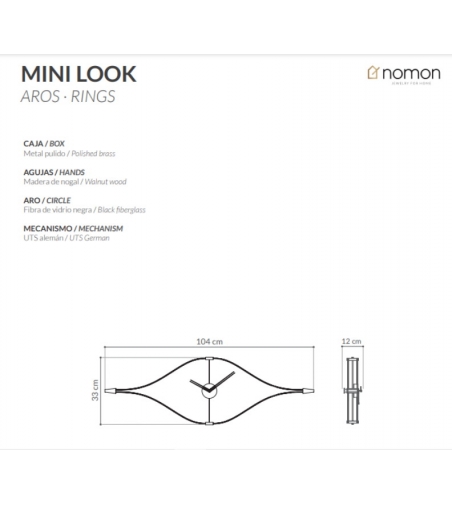 Nomon - Mini Look Wall Clock