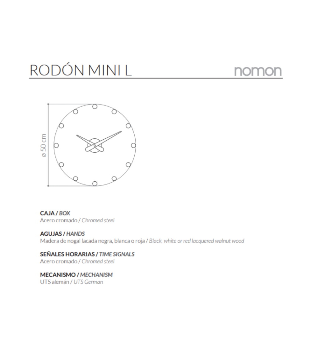 Nomon - ?Rodon Mini L Wall Clock
