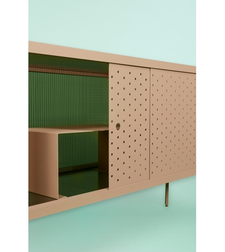 Aparador en metal y policarbonato Maia - Giacopini Design