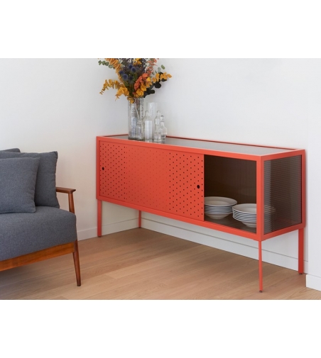 Aparador en metal y policarbonato Maia - Giacopini Design