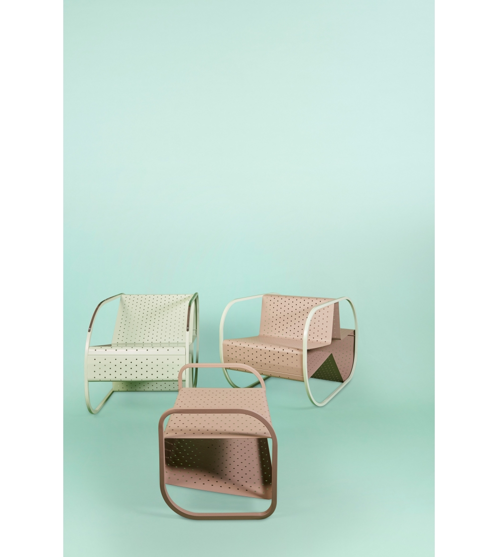 Silla trineo de metal Flip -...