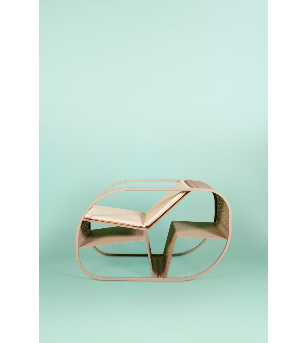 Silla trineo de metal Flip -...