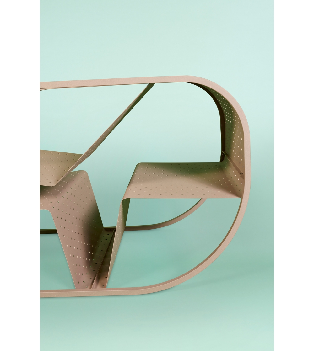 Silla trineo de metal Flip -...