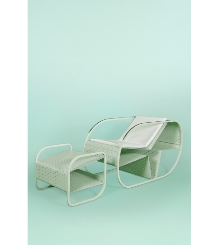 Chaise luge en métal Flip - Giacopini Design