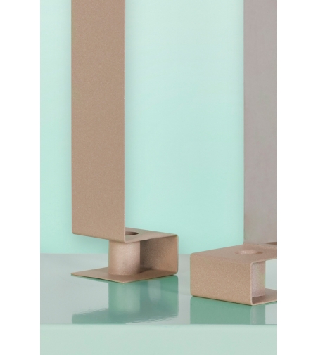 Pair of metal candle holders Narciso - Giacopini Design