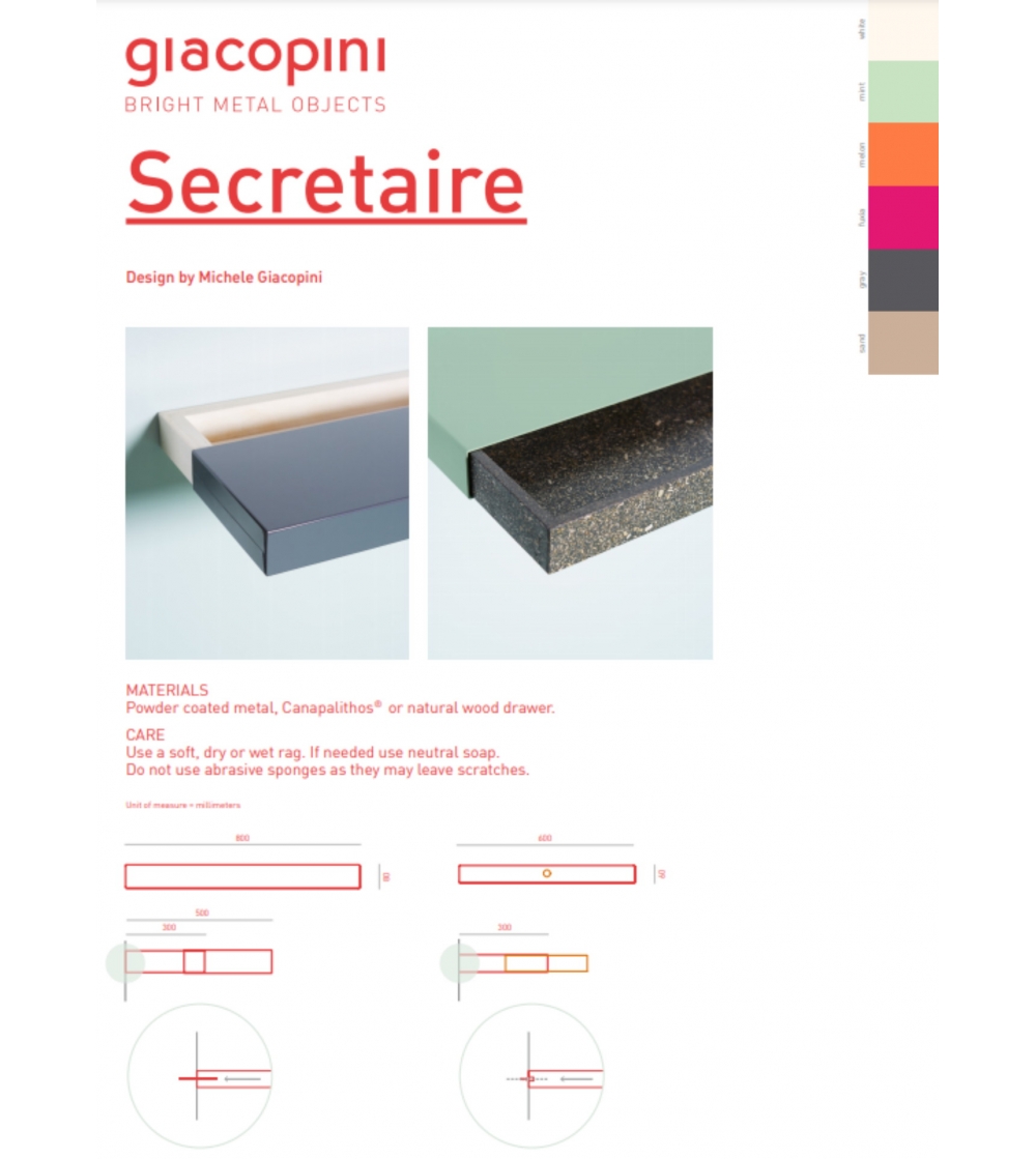 Étagère en métal Secretaire -...