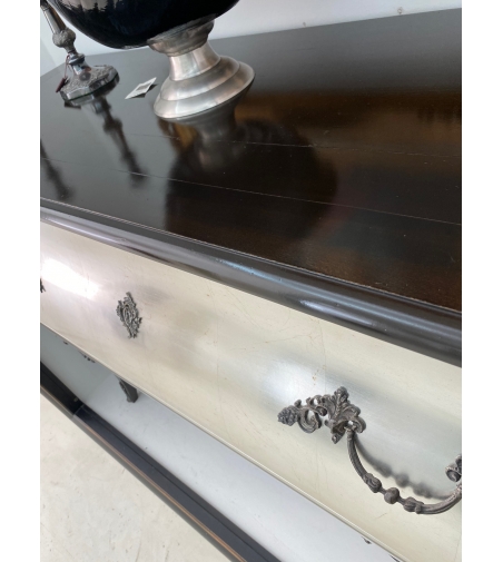 Contemporary Silver Dresser With 2 Drawers - Grande Arredo