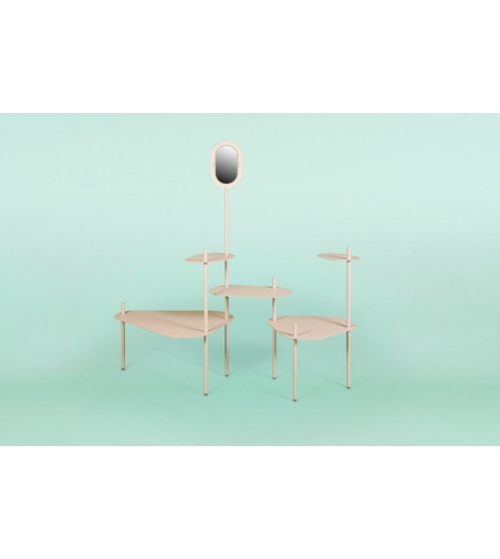 Modular system of metal tables Bea 01 - Giacopini Design