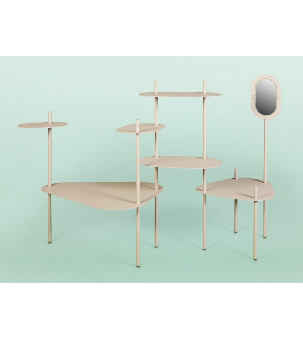 Sistema modular de mesas metálicas Bea 01 - Giacopini Design