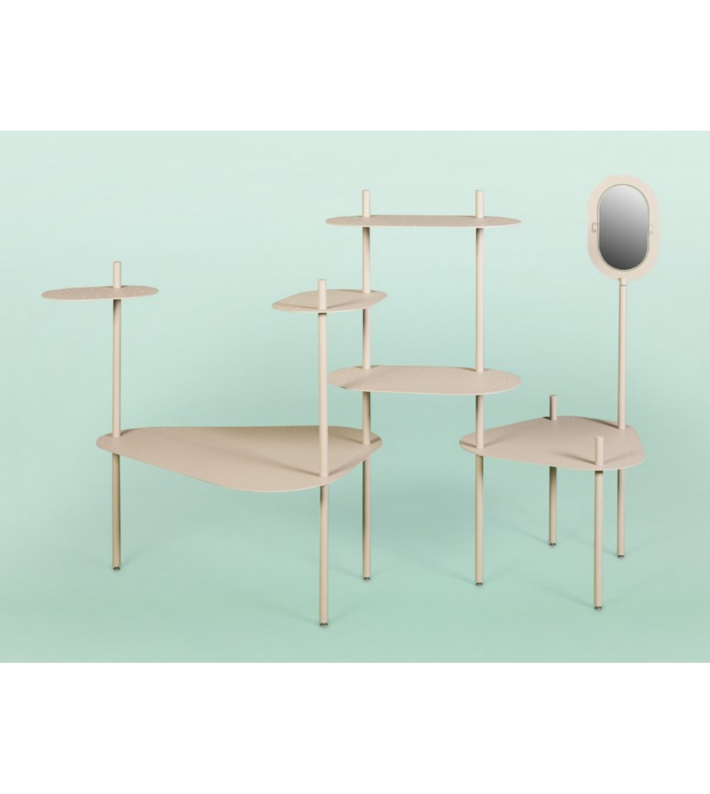 Sistema modulare di tavolini in metallo Bea 01 - Giacopini Design