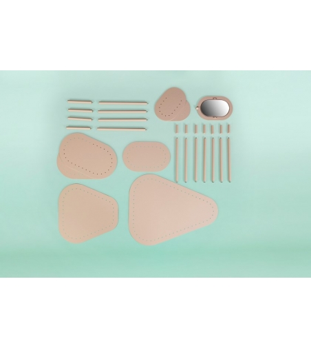 Sistema modular de mesas metálicas Bea 02 - Giacopini Design