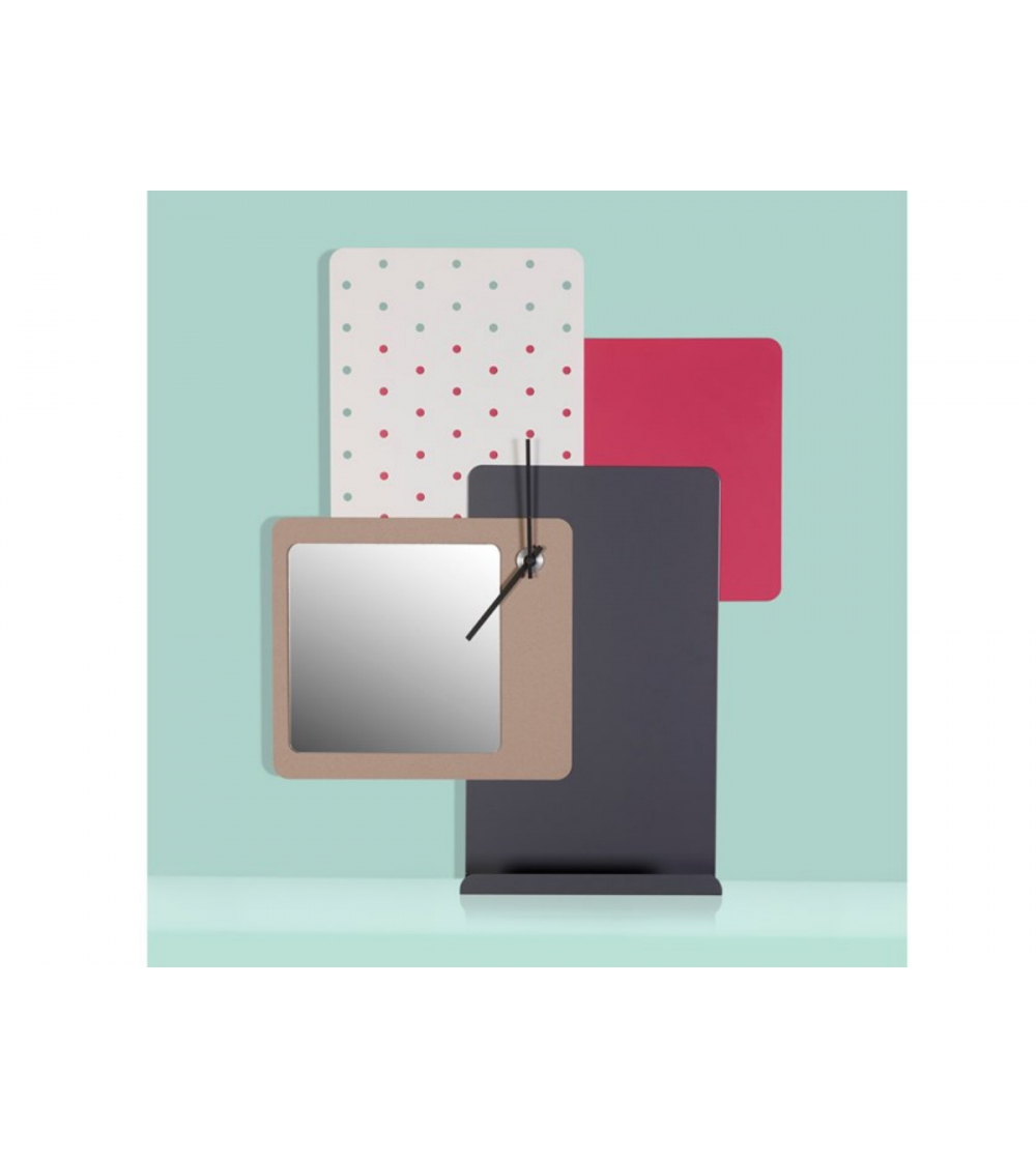 Metalluhr mit Wandspiegel Clock MRR -...