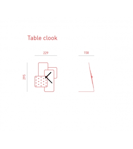 Table clock Clock Desk - Giacopini Design