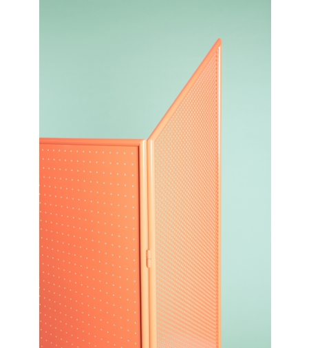 Biombo de metal con módulo de espejo y perchero DJV 03 - Giacopini Design