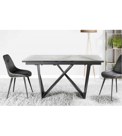 Table Extensible Albatros En Marbre Blanc - La Seggiola -...