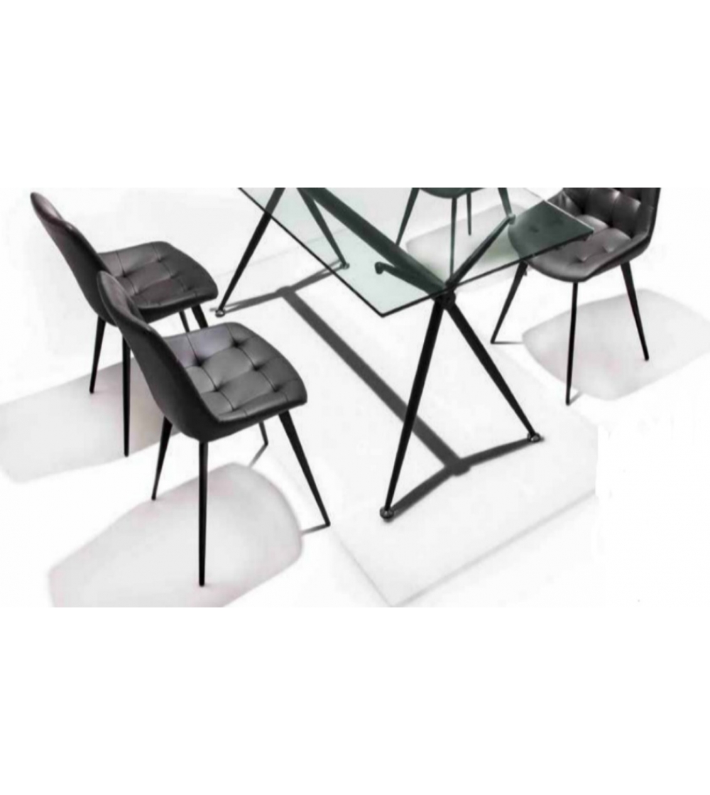 Table Atene Noir - La Seggiola