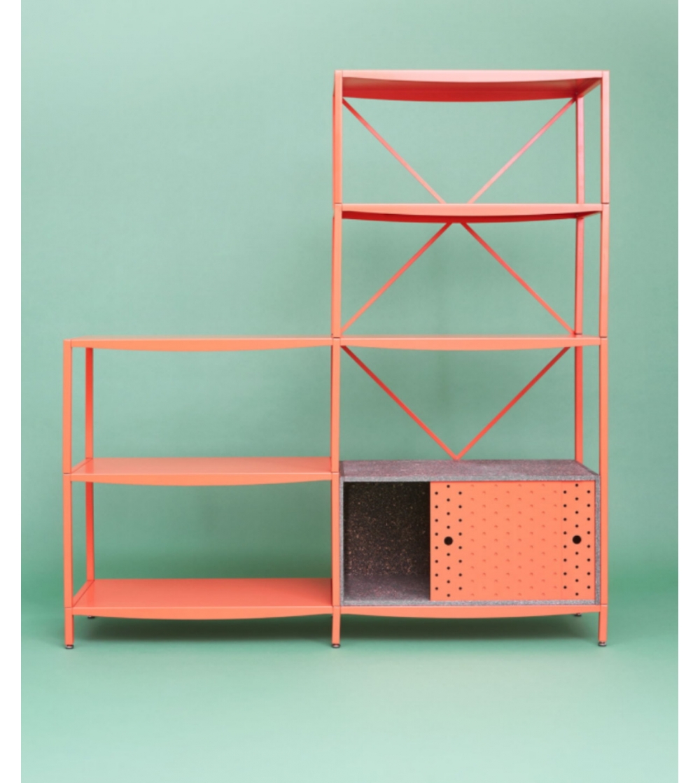 Metal bookcase Jean 02 - Giacopini Design