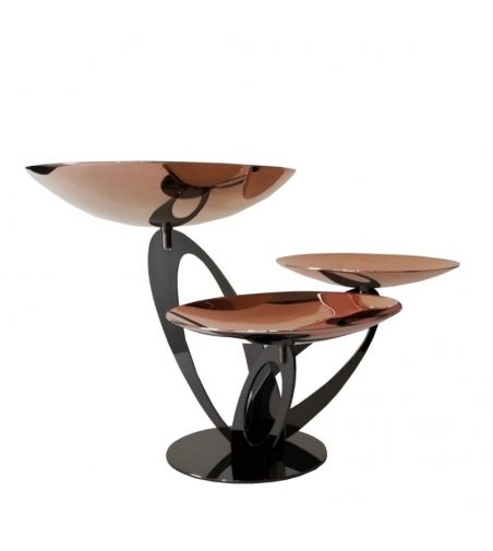 Support 3 tasses en acier inoxydable 18/10 0.AL042.NL.RG Elleffe Design