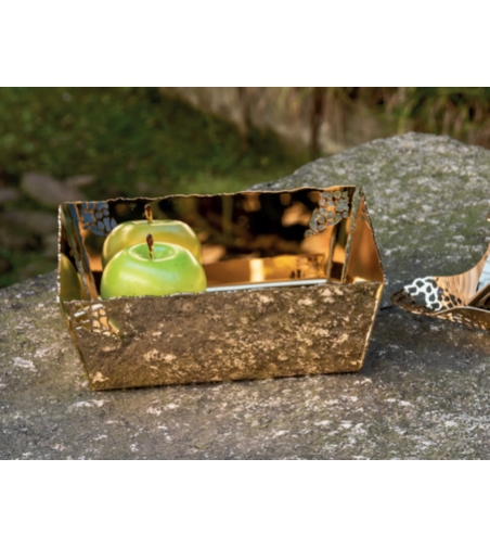 Panier en acier inoxydable 18/10 et or 24 carats Elleffe Design
