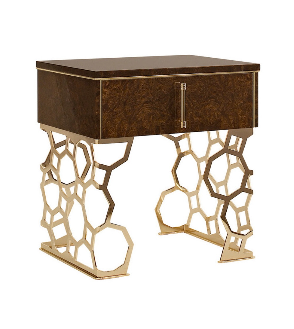 Jenny 1 Drawer Bedside Table - Luigi Volpi