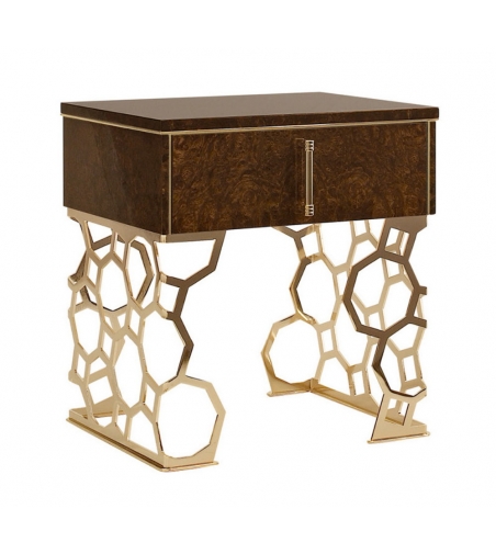 Jenny 1 Drawer Bedside Table - Luigi Volpi
