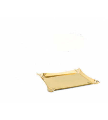 Bandeja en acero inoxidable 18/10 y oro 24K RA400.G Elleffe Design