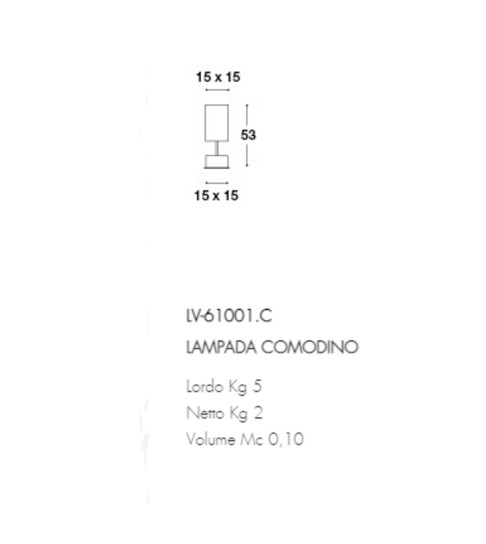 Lampada Da Comodino Mason - Luigi Volpi