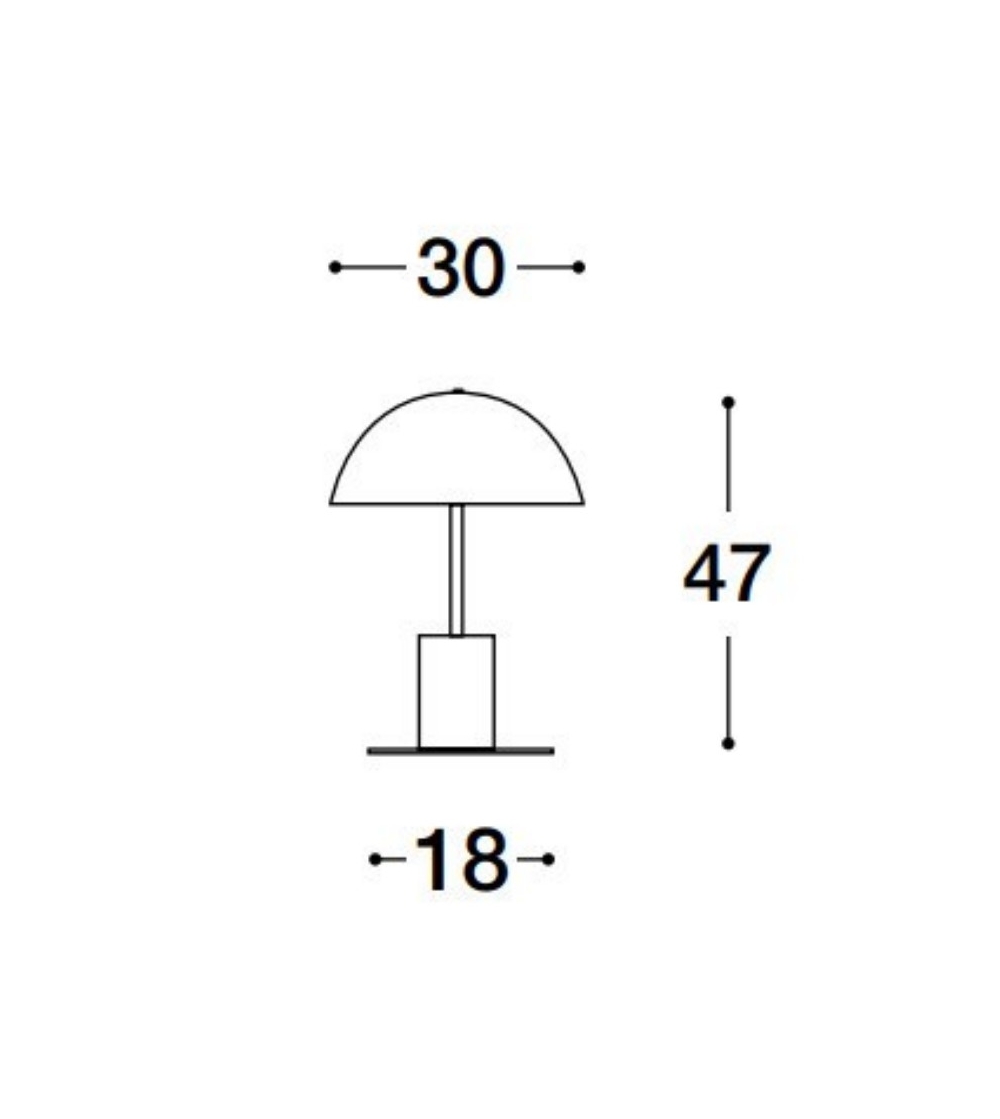 Lámpara De Mesa Odo Thin - Luigi Volpi