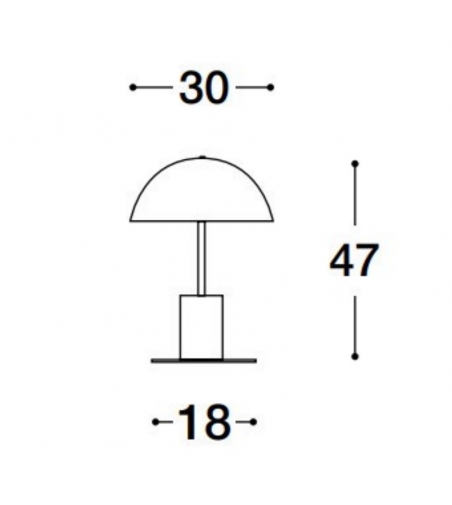 Odo Thin Table Lamp - Luigi Volpi