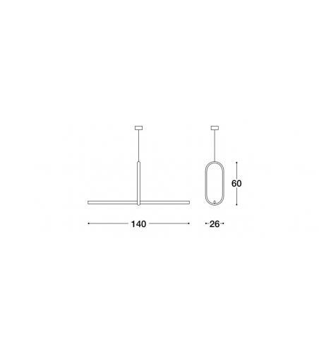 The Equilibrista Suspension Lamp - Luigi Volpi