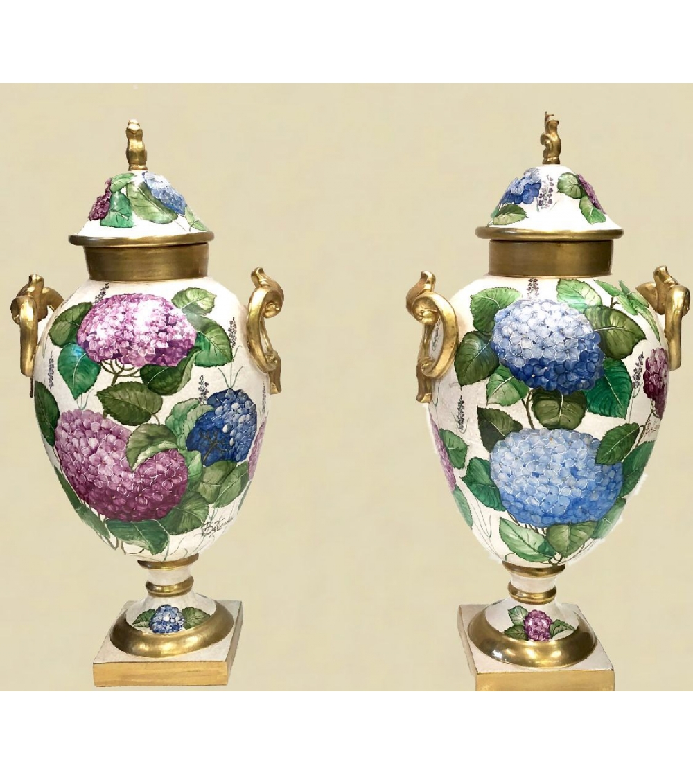 Potiche Ceramic 1453/1 Decoración 419 - Batignani Ceramiche