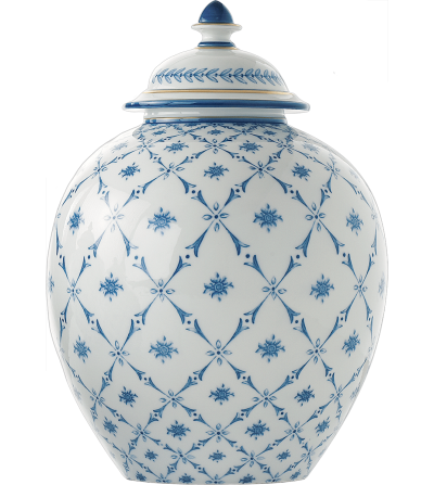 Potiche 5200 Rombi Fiori - Le Porcellane