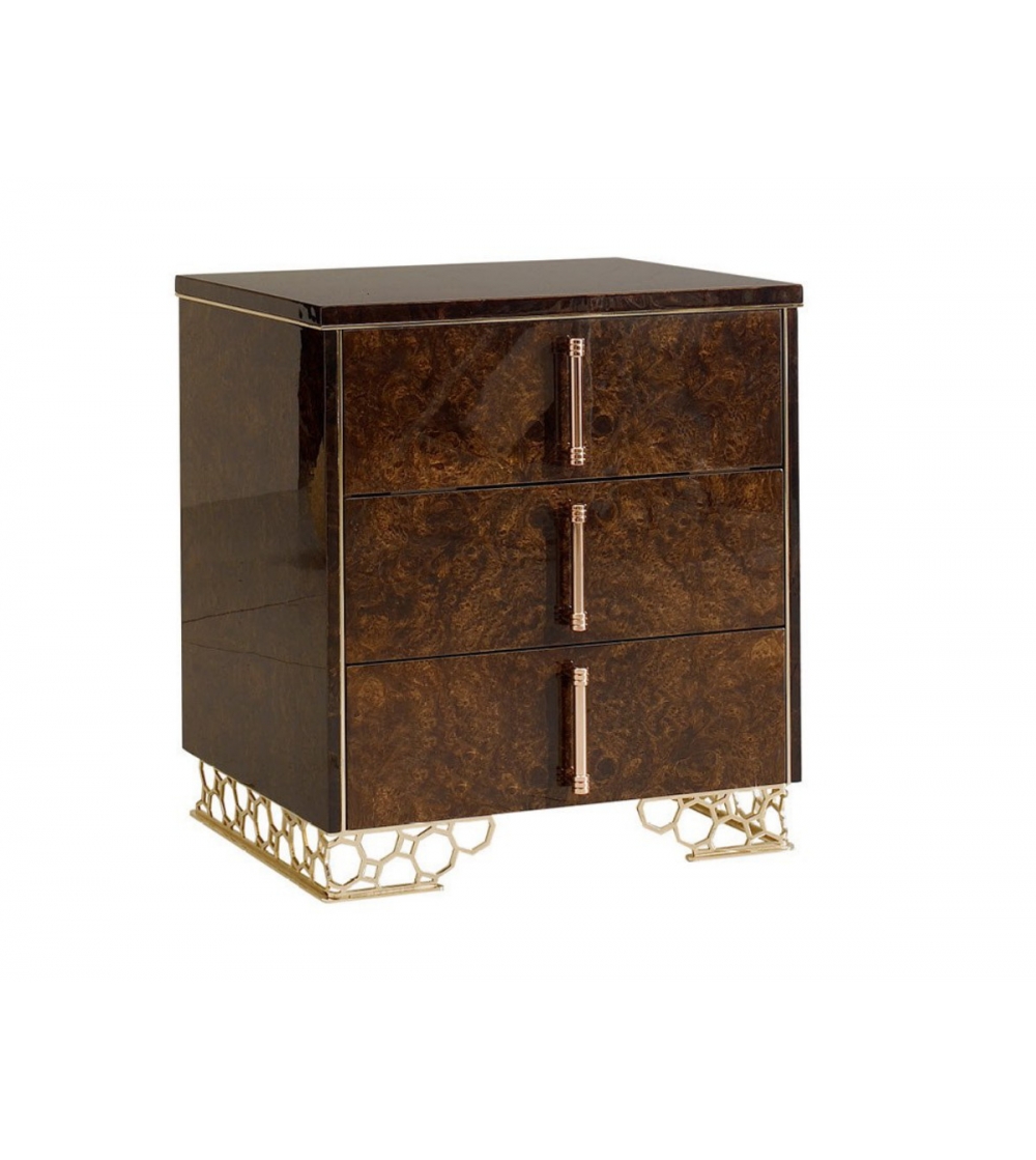 Jenny 3 Drawers Nightstand - Luigi Volpi